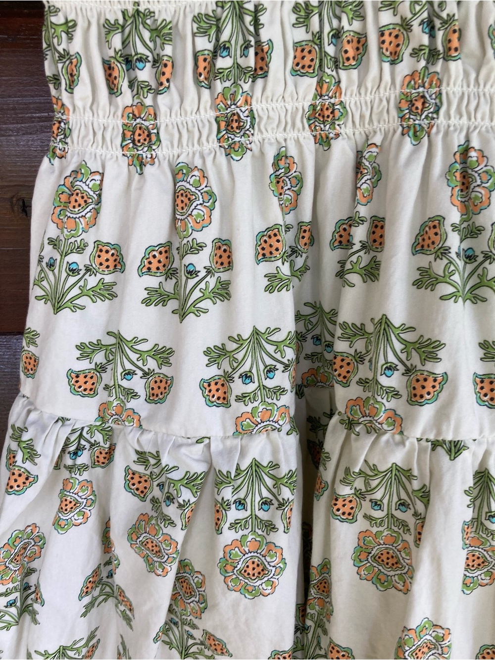 Cotton Smocked Floral Dress - Picture 9 of 11